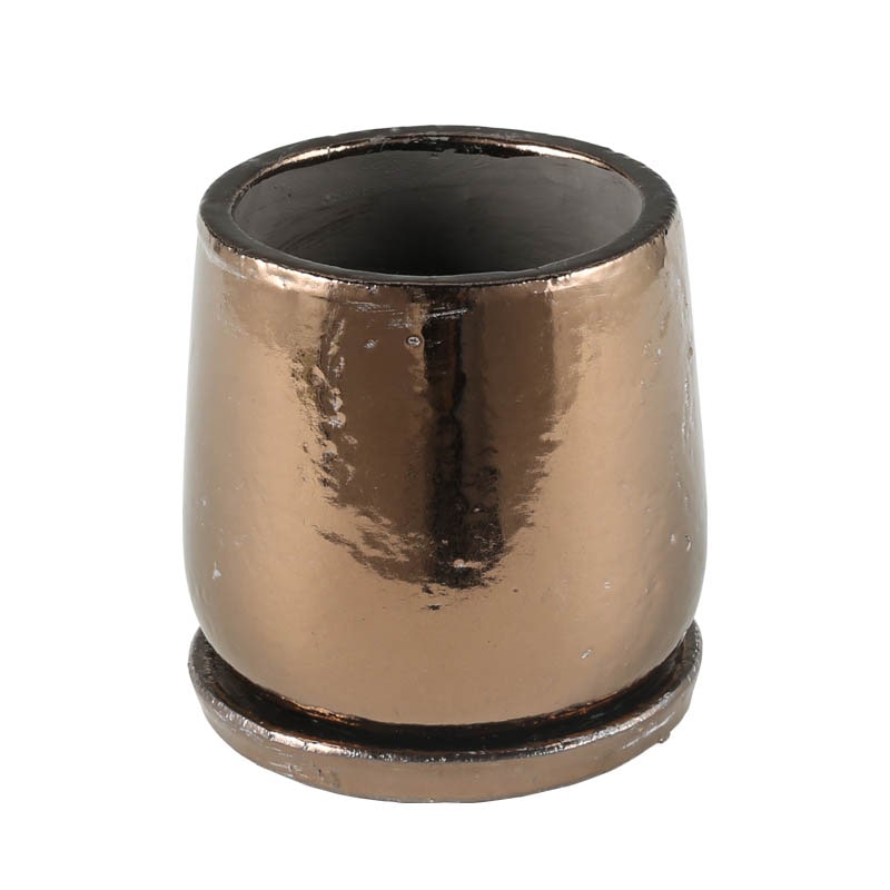 ROUND POT BRONZE M