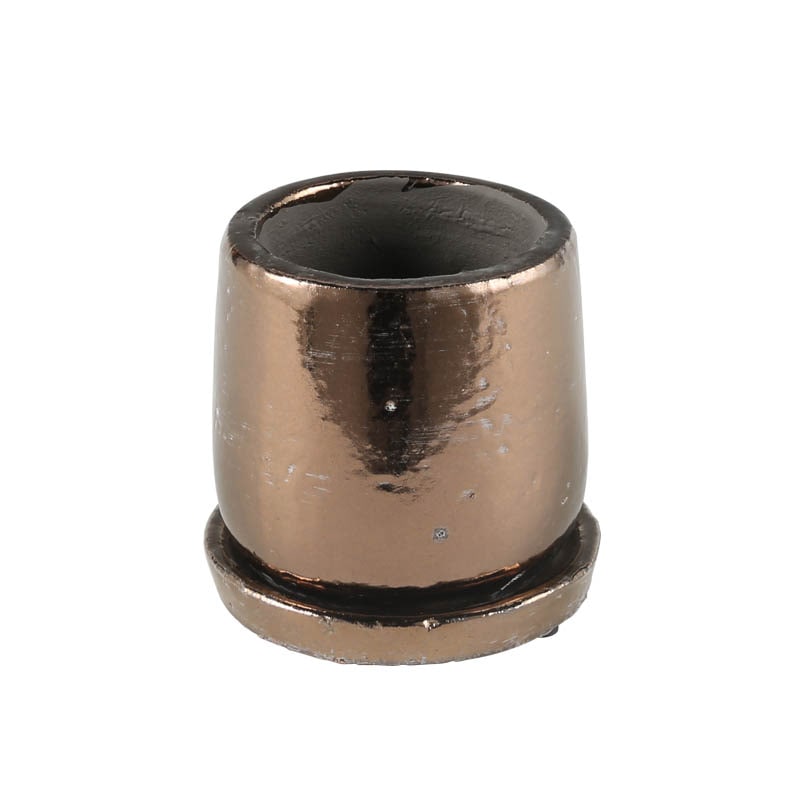 ROUND POT BRONZE S