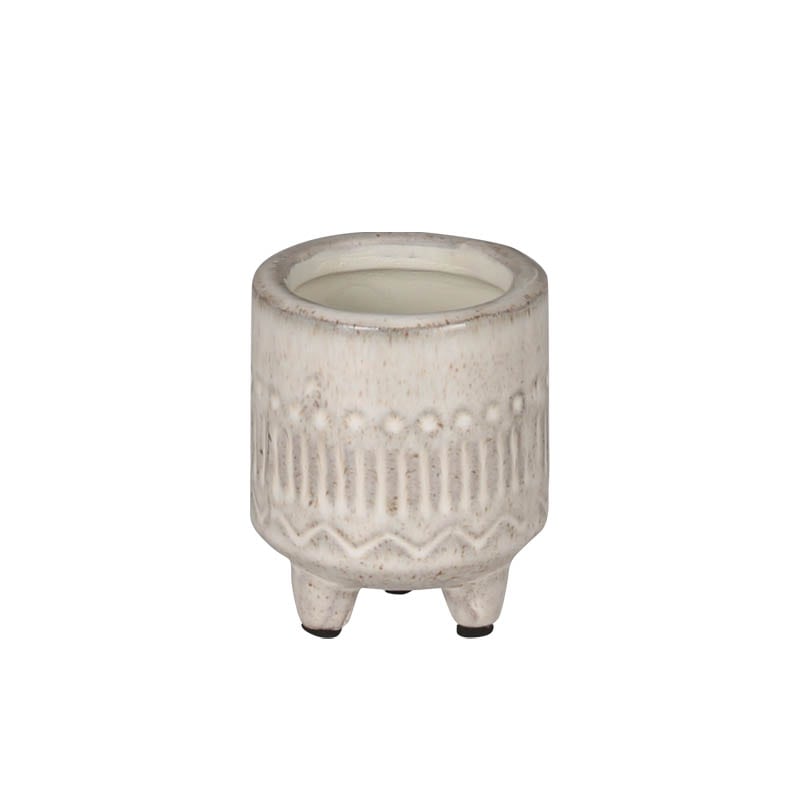 STONEWARE POT WITH LEGS XS