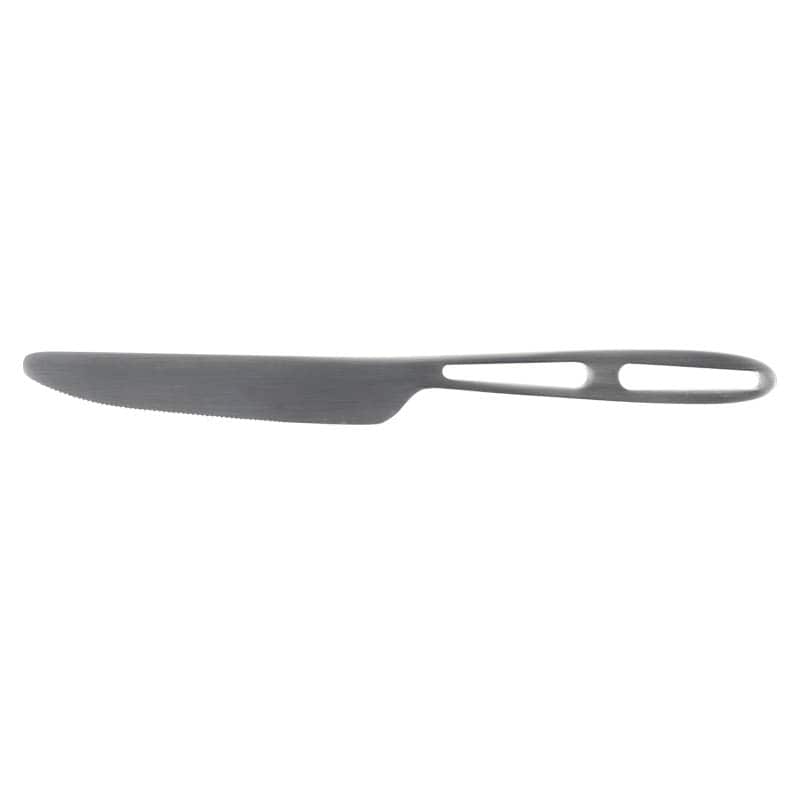 FLAT HANDLE CUTLERY DINNER KNIFE SATIN FINISH