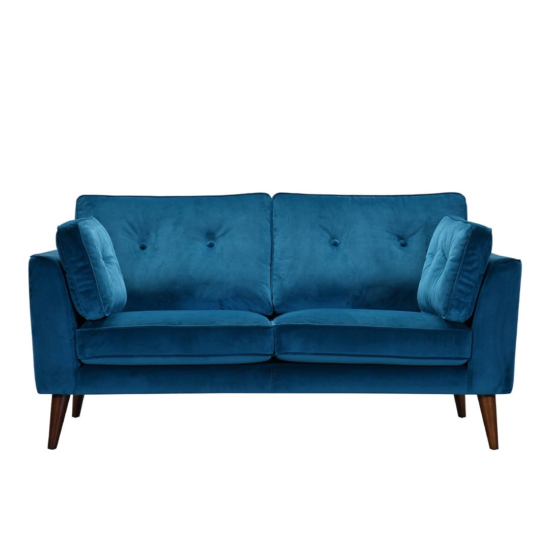 VELVET SOFA 2 SEATER CLASSIC BLUE