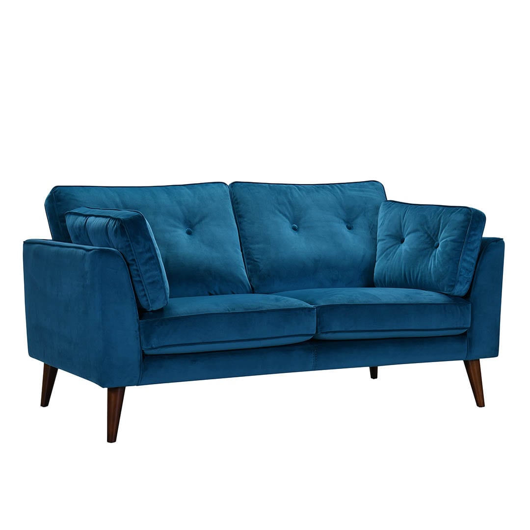 VELVET SOFA 2 SEATER CLASSIC BLUE