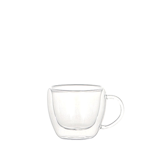 DOUBLE WALL GLASS CUP ESPRESSO