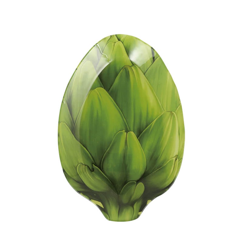 GLASS FARMER PLATE ARTICHOKE