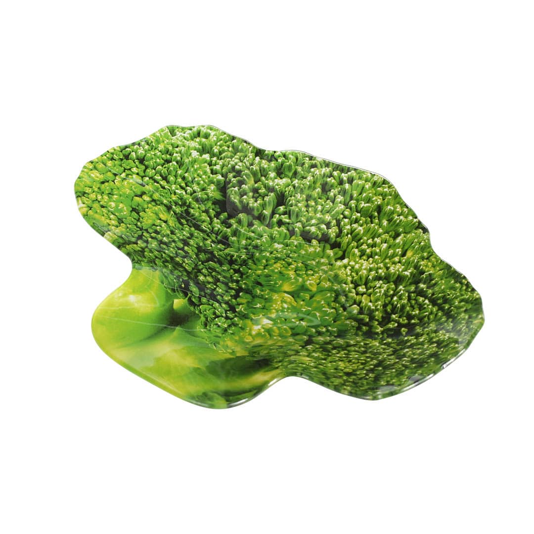 GLASS FARMER PLATE BROCCOLI
