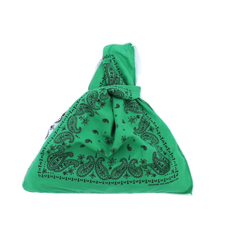 HAVAHANK BI COLOR BAG MINI WHITE/GREEN