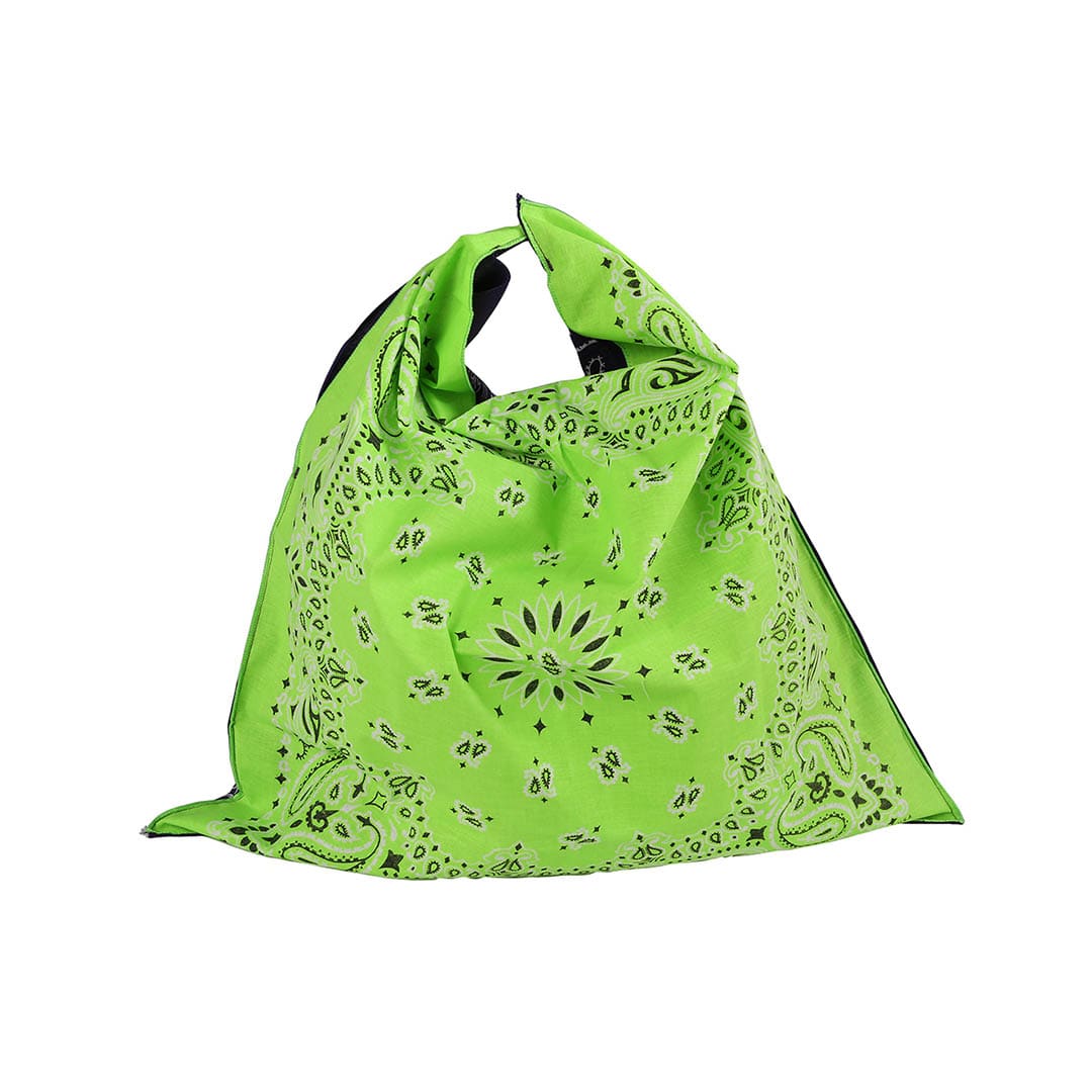 HAVAHANK PAISLEY BI COLOR BAG NEON GREEN/PURPLE