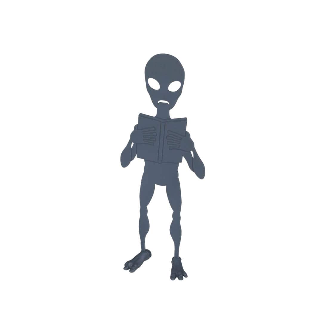 BOOKMARK ALIEN GRAY