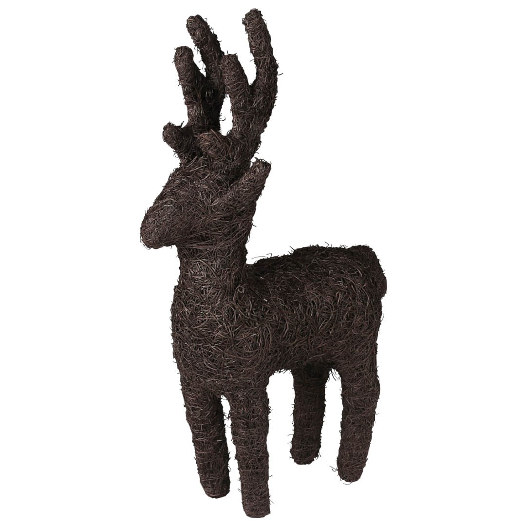 FIBER DECO REINDEER STANDING L