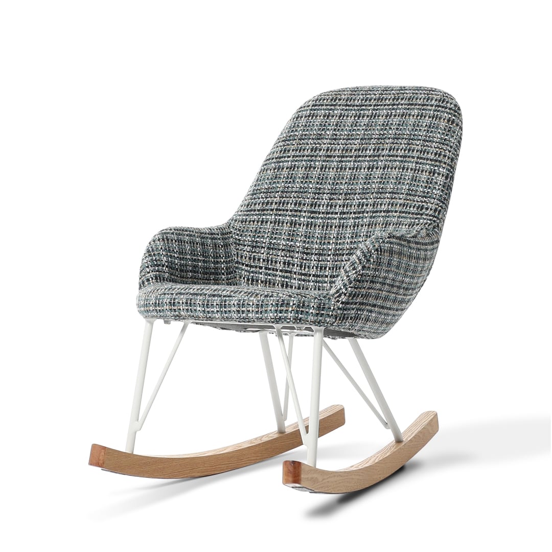 ROCKING CHAIR S TWEED BLUE