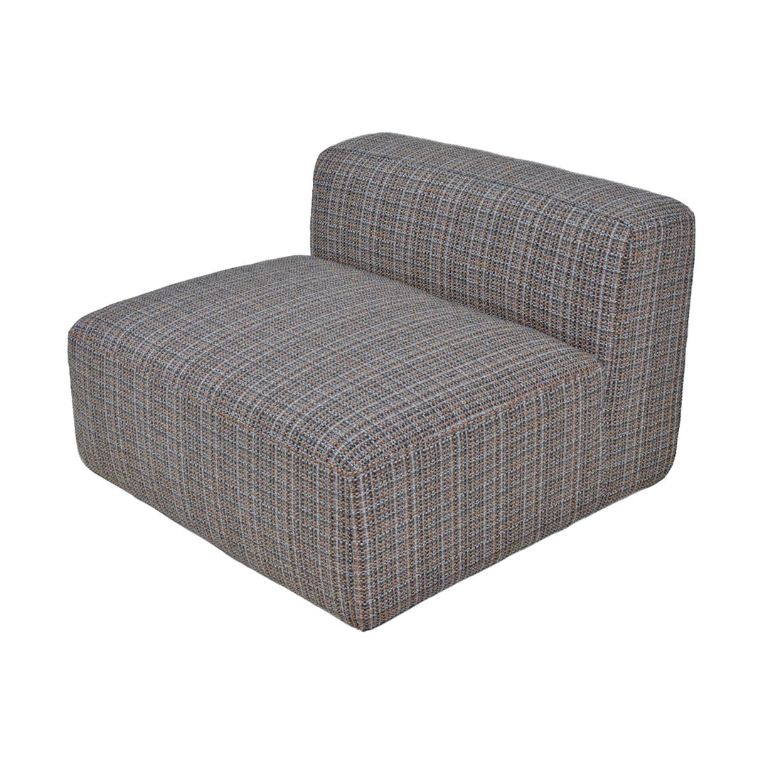 ARMLESS SOFA TWEED ORANGE