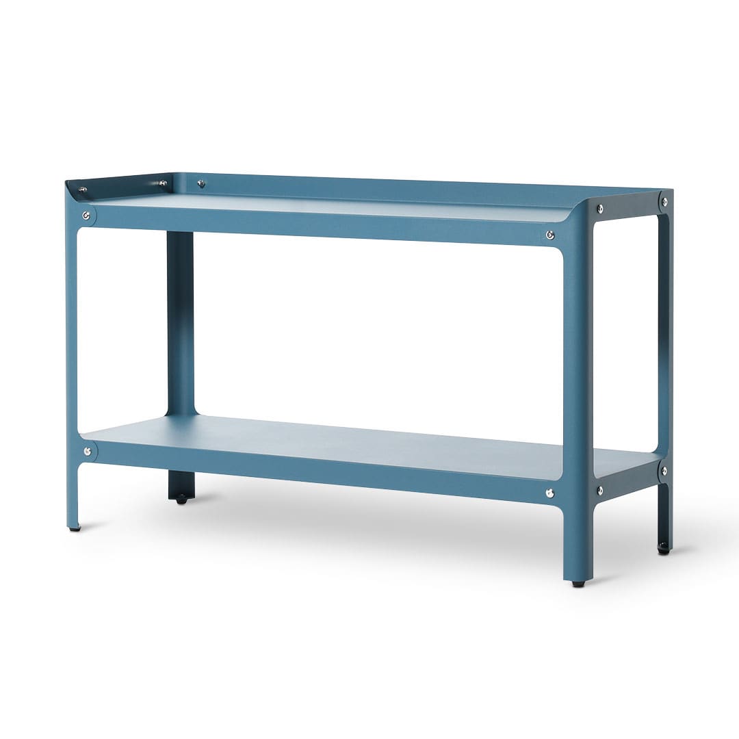 STEEL SHELF 2 LAYRES BLUE