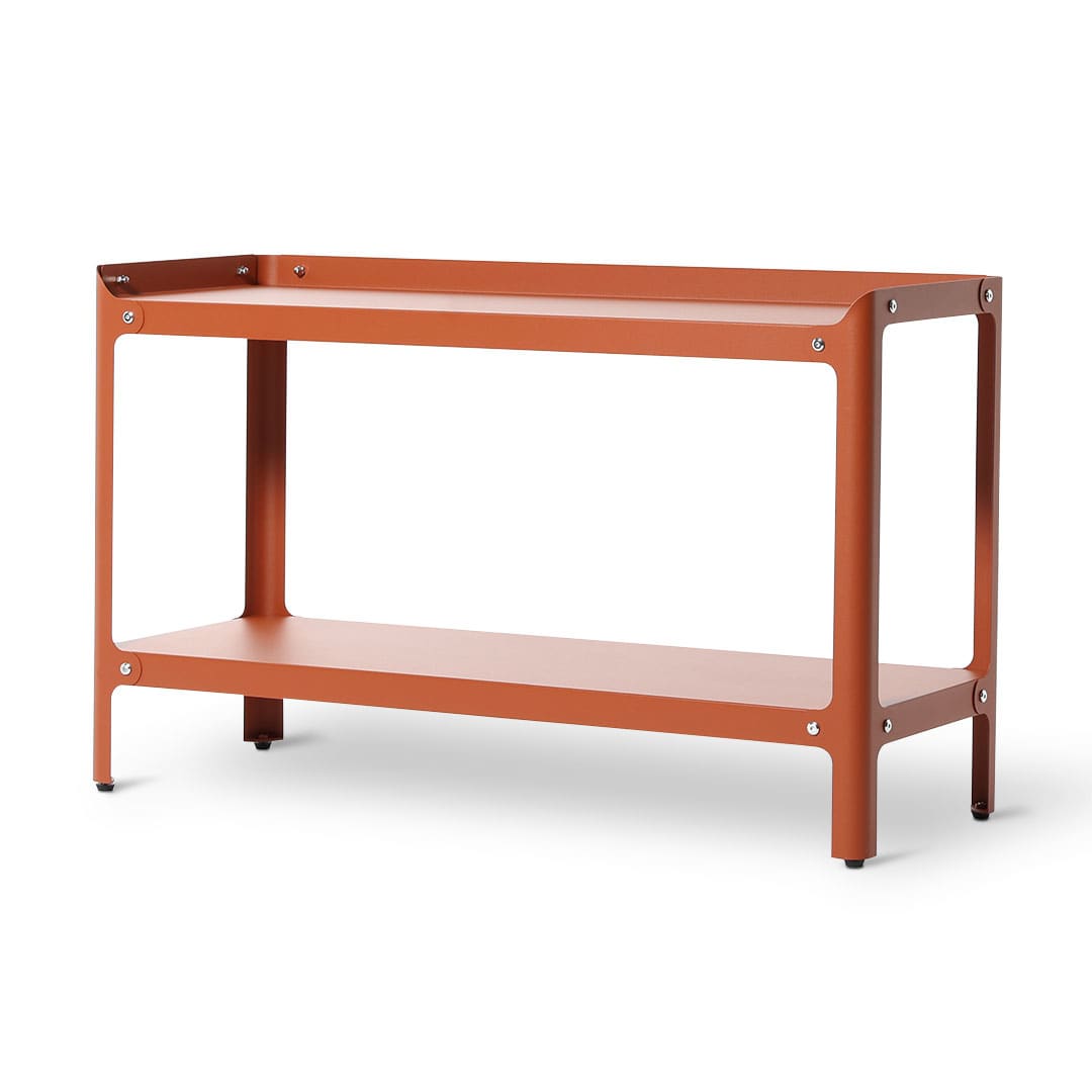 STEEL SHELF 2 LAYRES BROWN
