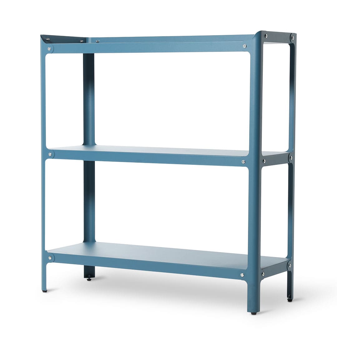 STEEL SHELF 3 LAYRES BLUE