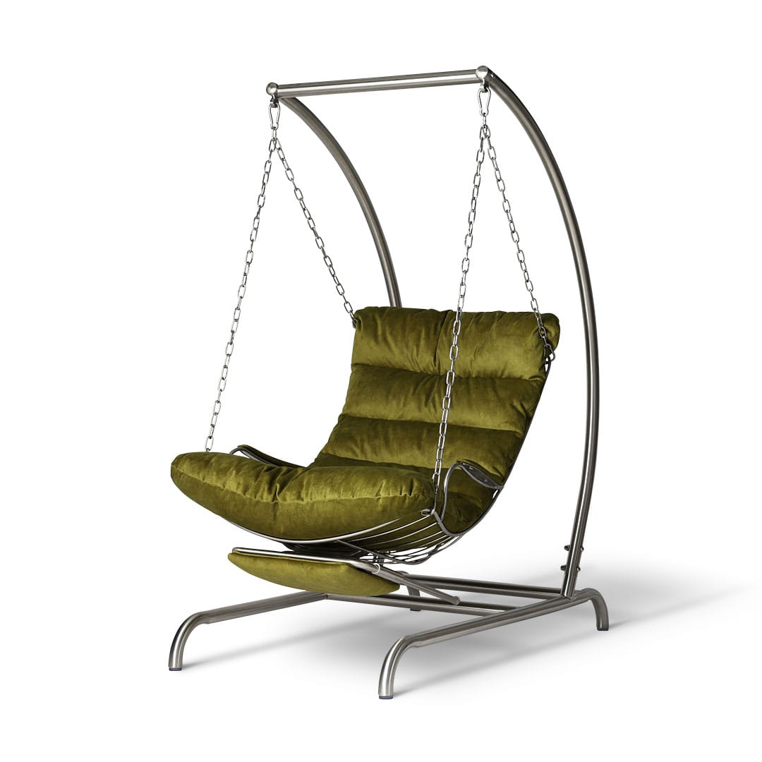 STAINLESS SWING CHAIR GREEN