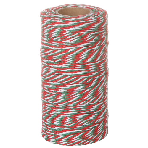TWISTED STRING WHITE/RED/GREEN