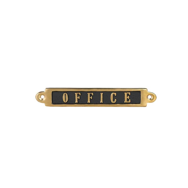 BRASS SIGN "OFFICE"