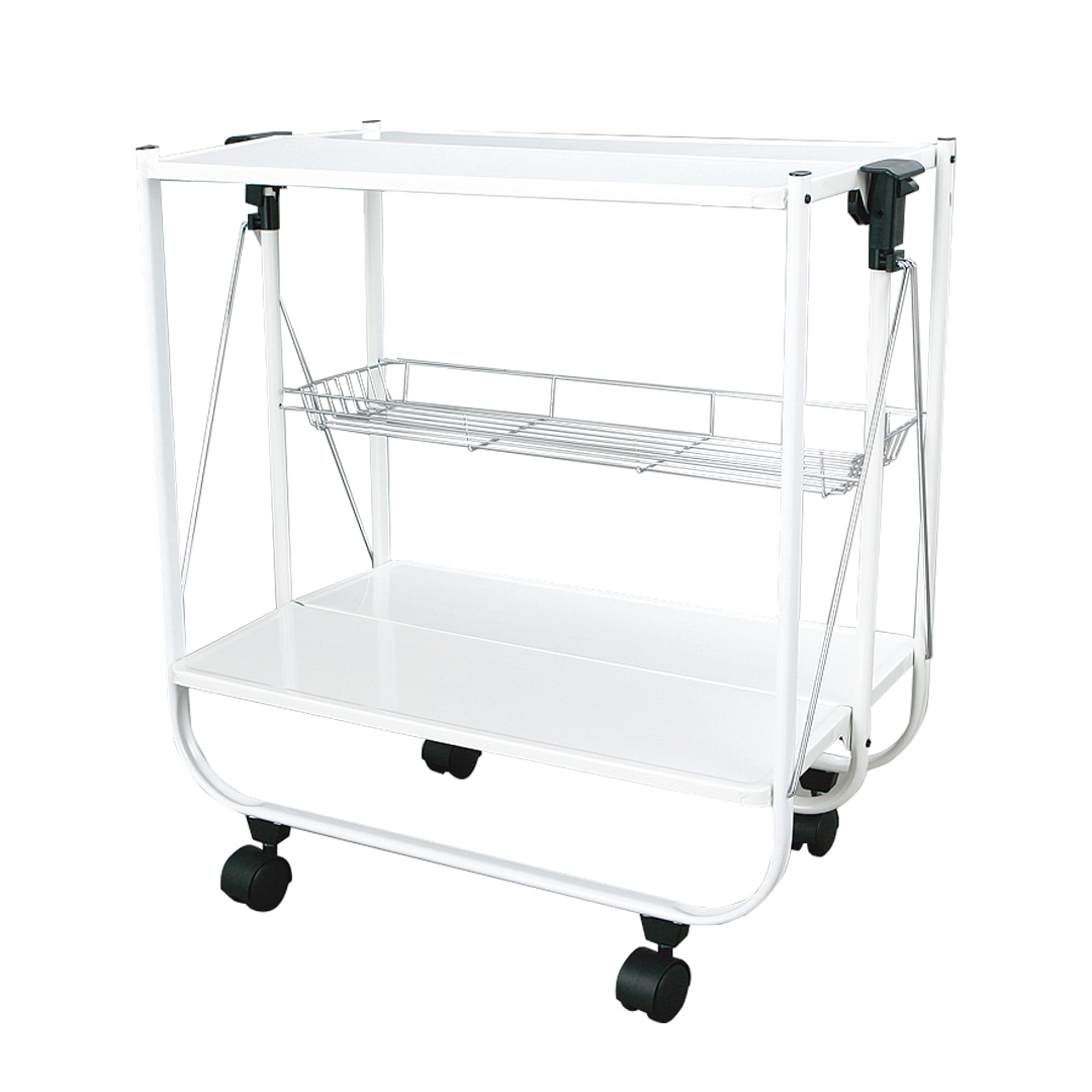 FOLDING TROLLEY WHITE