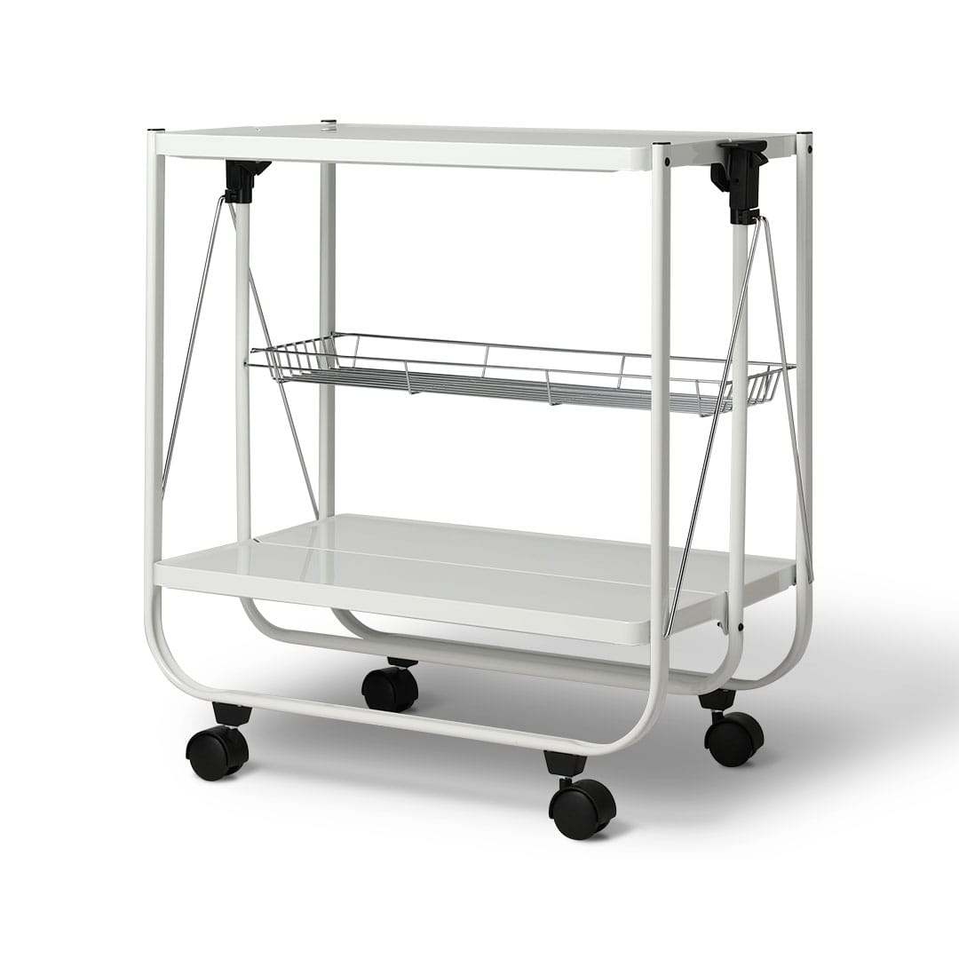 FOLDING TROLLEY WHITE