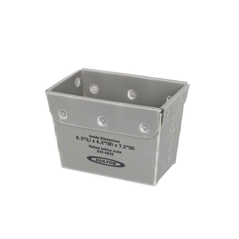 HOLLOW LATTICE CRATE S GRAY