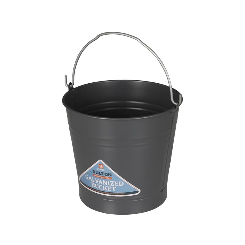 GALVANIZED BUCKET 6L GRAY