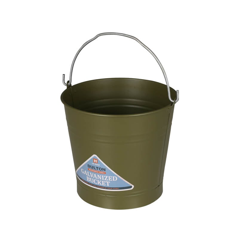 GALVANIZED BUCKET 6L OLIVE DRAB