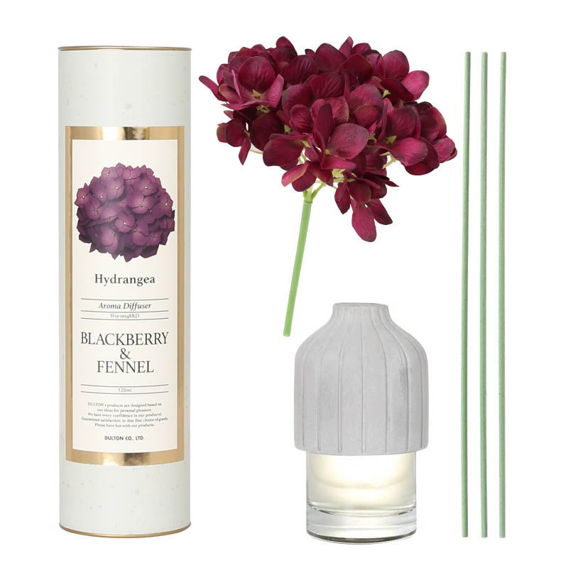 AROMA DIFFUSER HYDRANGEA RED/BLACKBERRY&FENNEL