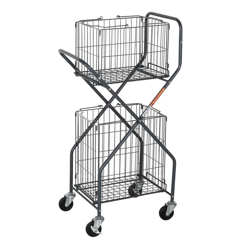 LAUNDRY TROLLEY GRAY