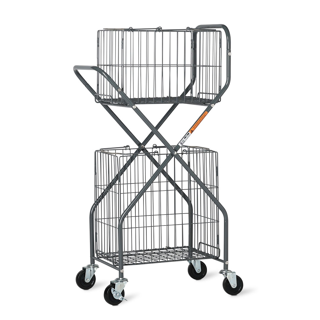 LAUNDRY TROLLEY GRAY
