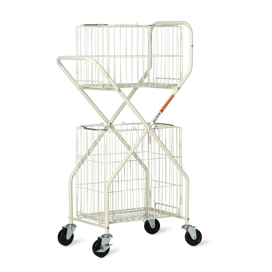 LAUNDRY TROLLEY IVORY