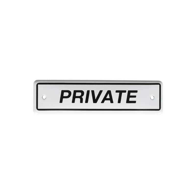 ENAMELED SIGN PRIVATE