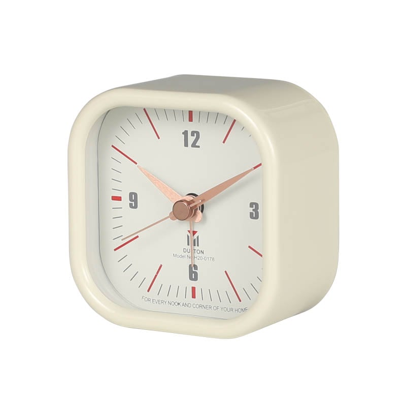 SQUARE ALARM CLOCK IVORY