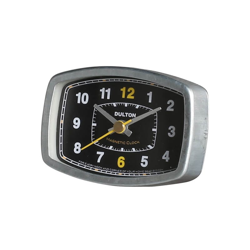 MAGNETIC CLOCK RECTANGLE BLACK