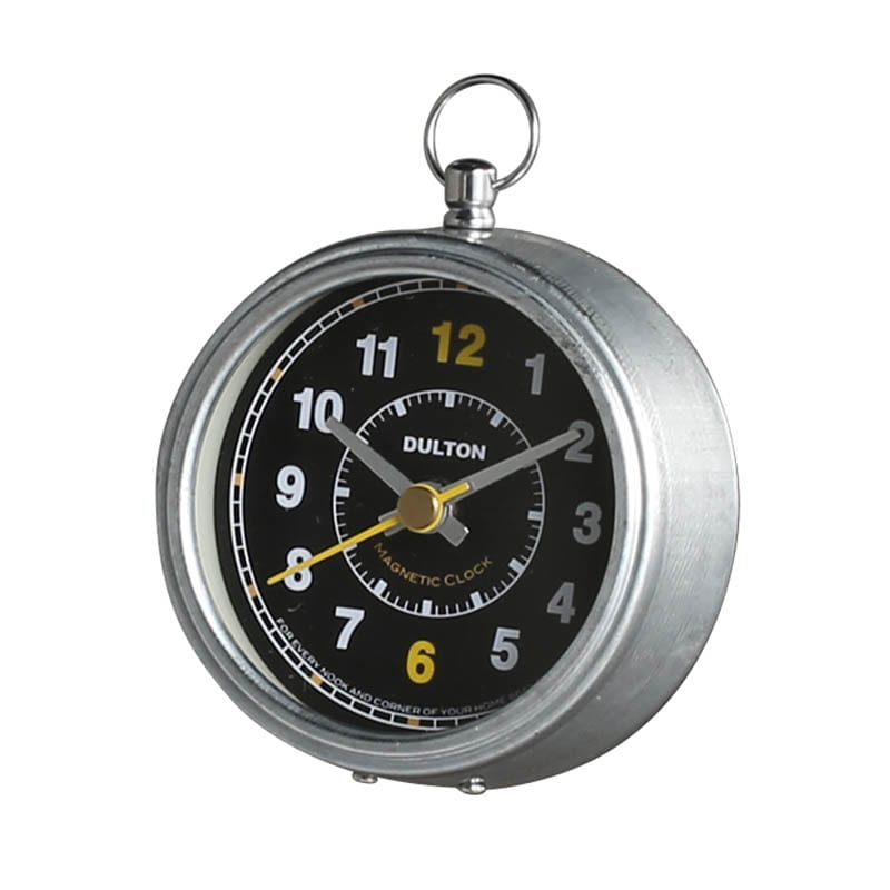 MAGNETIC CLOCK ROUND BLACK