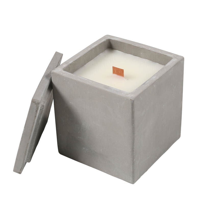 CEMENT SQUARE CANDLE L