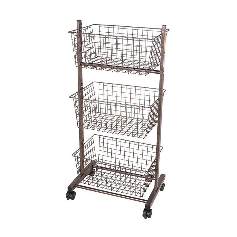 WIRE RACK WITH CASTORS H.BRONZE