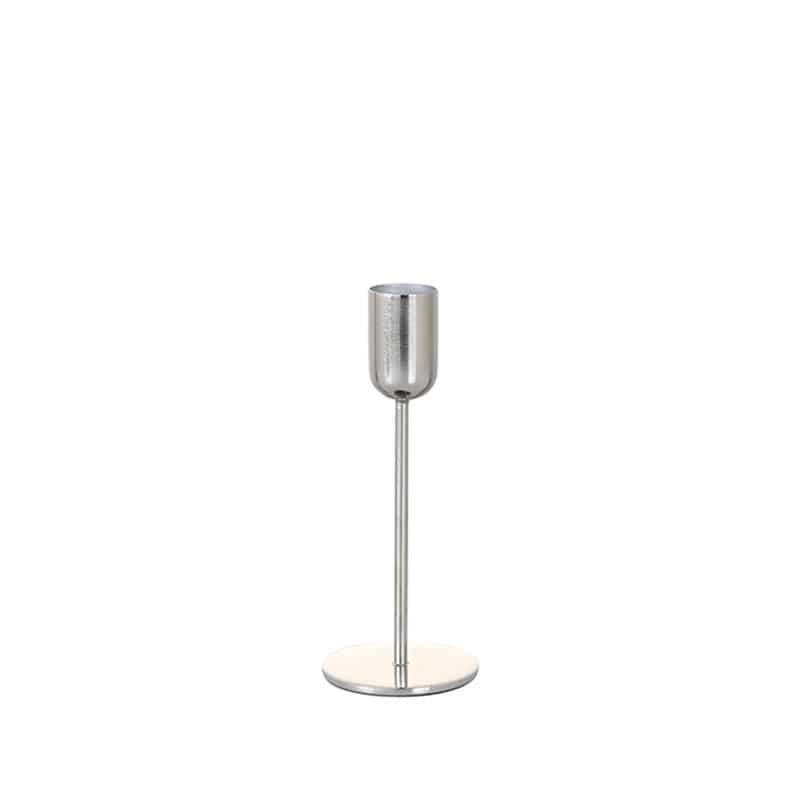 IRON CANDLE HOLDER S NICKEL