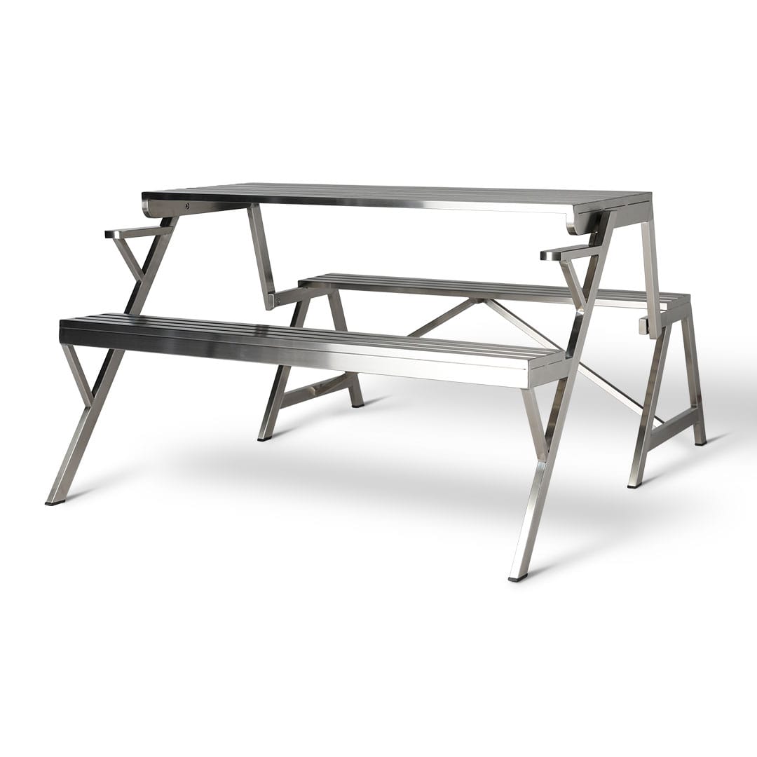 STAINLESS TABLE & BENCH DOUBLE