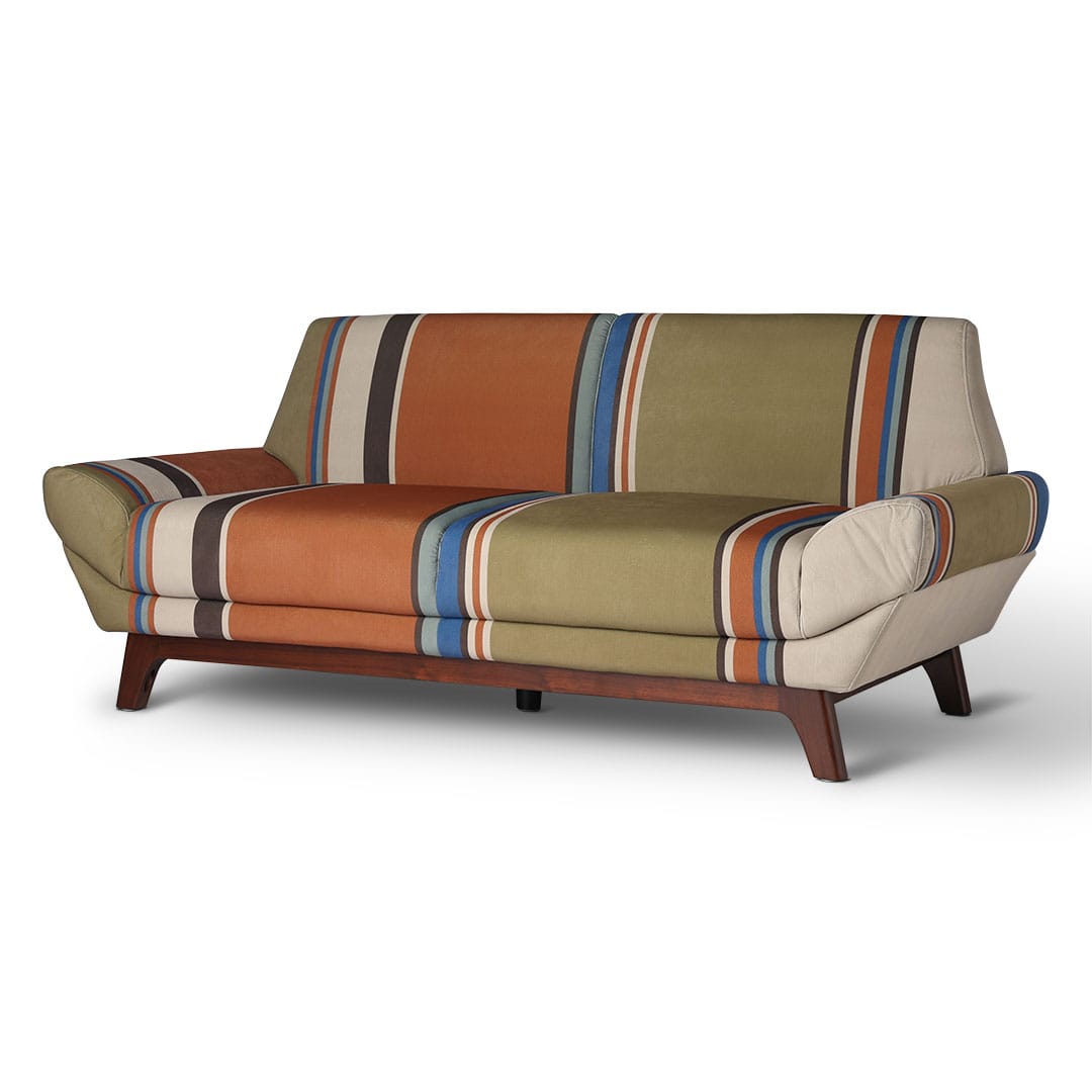 STRIPE VELVET SOFA 2P