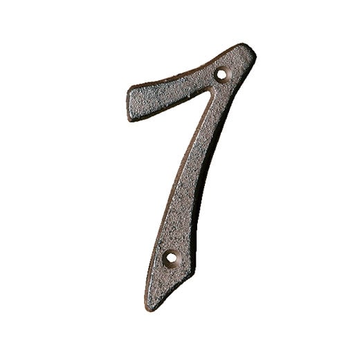 IRON NUMBER 7  RUSTED
