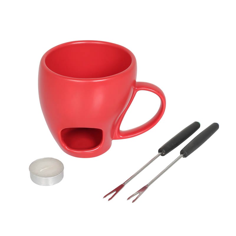 FONDUE MUG SET A RED