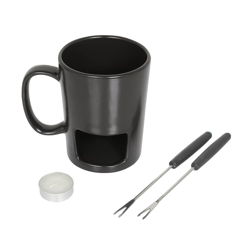FONDUE MUG SET B BLACK
