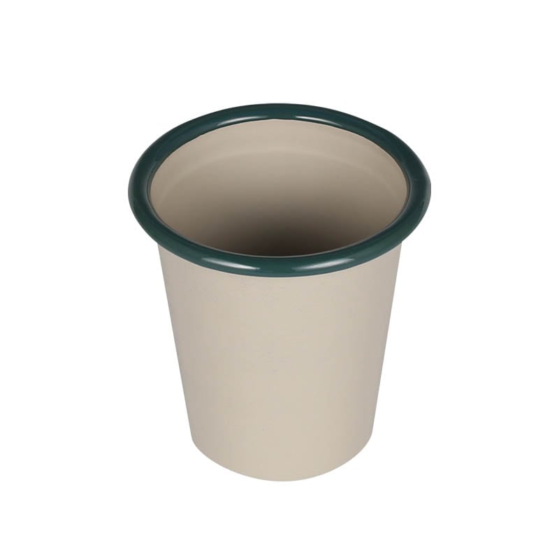 ENAMELED TUMBLER BEIGE/GREEN