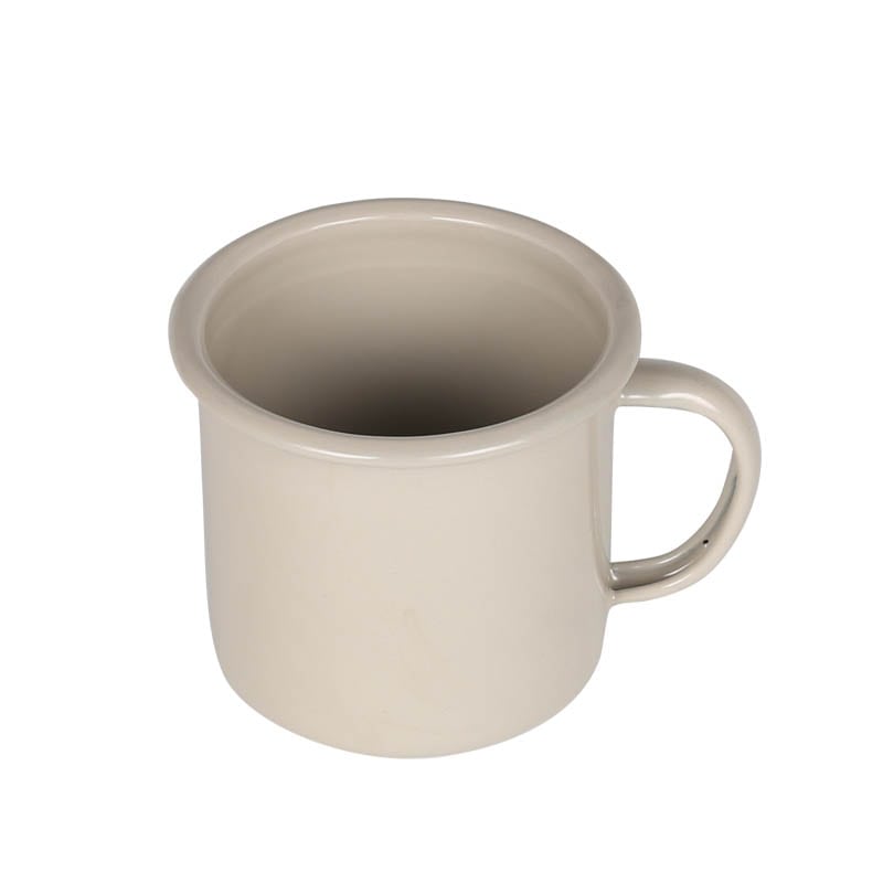 ENAMELED MUG BEIGE