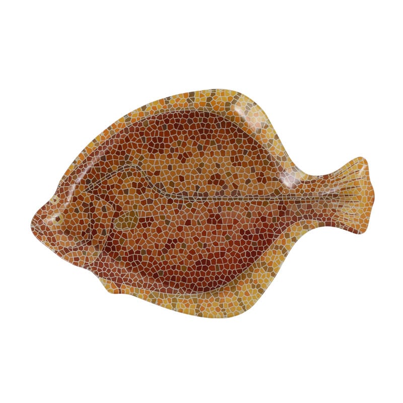 GLASS FISHERY PLATE FLOUNDER