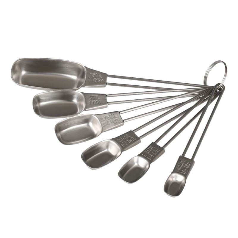 STAINLESS MEASURING SCOOP SET OF 6
