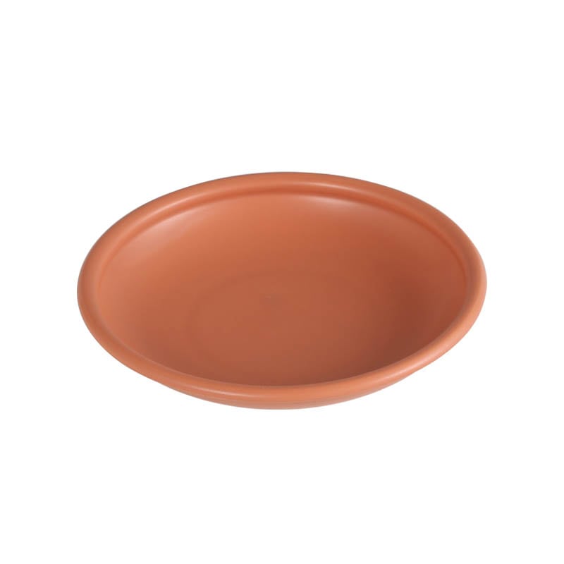 CHUNKY DESSERT PLATE TERRA COTTA