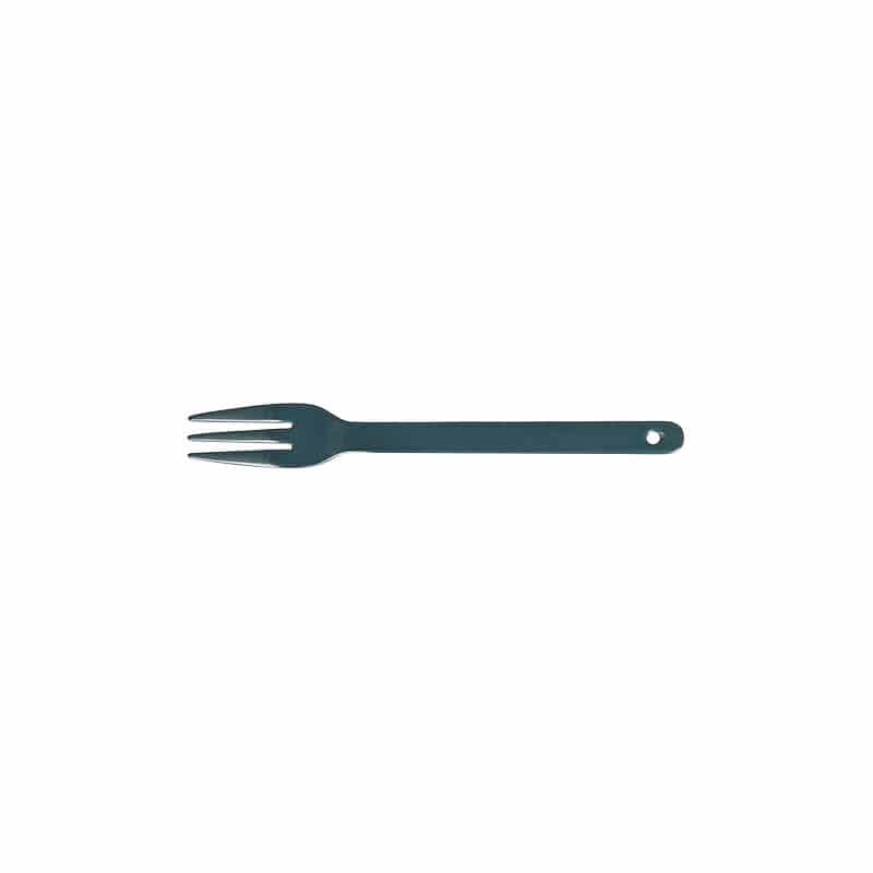 ENAMEL CUTLERY CAKE FORK GREEN