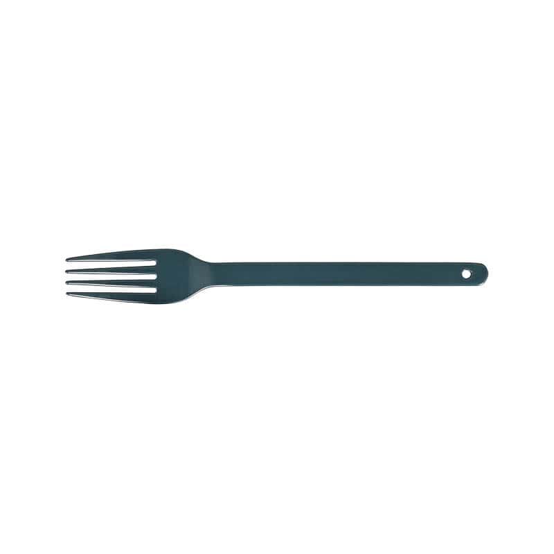 ENAMEL CUTLERY DESSERT FORK GREEN