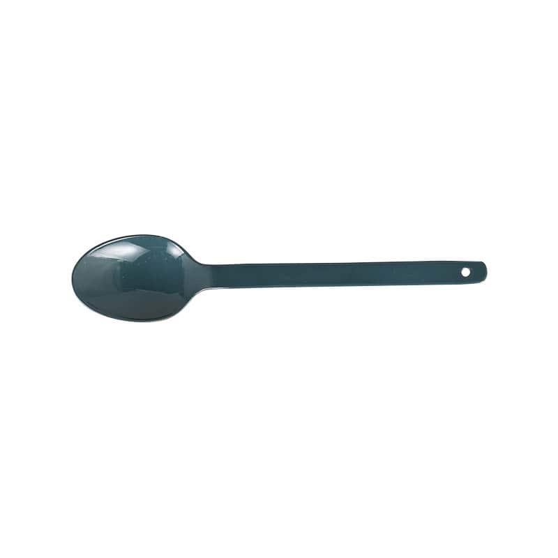 ENAMEL CUTLERY DESSERT SPOON GREEN